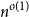 n Superscript o left parenthesis 1 right parenthesis
