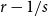r minus 1 divided by s