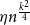 eta n Superscript StartFraction k squared Over 4 EndFraction