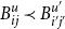 upper B Subscript i j Superscript u Baseline precedes upper B Subscript i prime j prime Superscript u prime