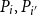 upper P Subscript i Baseline comma upper P Subscript i prime Baseline