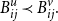 upper B Subscript i j Superscript u Baseline precedes upper B Subscript i j Superscript v Baseline period