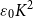 epsilon 0 upper K squared