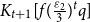 upper K Subscript t plus 1 Baseline left bracket f left parenthesis StartFraction epsilon 2 Over 3 EndFraction right parenthesis Superscript t Baseline q right bracket