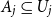 upper A Subscript j Baseline subset of or equal to upper U Subscript j