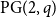 normal upper P normal upper G left parenthesis 2 comma q right parenthesis