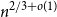 n Superscript 2 divided by 3 plus o left parenthesis 1 right parenthesis
