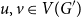 u comma v element of upper V left parenthesis upper G Superscript prime Baseline right parenthesis