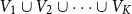 upper V 1 union upper V 2 union midline horizontal ellipsis union upper V Subscript upper K
