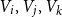 upper V Subscript i Baseline comma upper V Subscript j Baseline comma upper V Subscript k Baseline