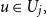 u element of upper U Subscript j Baseline comma