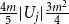 StartFraction 4 m Over 5 EndFraction StartAbsoluteValue upper U Subscript j Baseline EndAbsoluteValue StartFraction 3 m squared Over 4 EndFraction