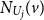 upper N Subscript upper U Sub Subscript j Baseline left parenthesis v right parenthesis