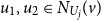 u 1 comma u 2 element of upper N Subscript upper U Sub Subscript j Subscript Baseline left parenthesis v right parenthesis