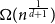 normal upper Omega left parenthesis n Superscript StartFraction 1 Over d plus 1 EndFraction Baseline right parenthesis