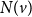 upper N left parenthesis v right parenthesis