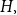 upper H comma