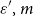 epsilon prime comma m