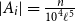 StartAbsoluteValue upper A Subscript i Baseline EndAbsoluteValue equals StartFraction n Over 10 Superscript 4 Baseline script l Superscript 5 Baseline EndFraction