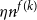 eta n Superscript f left parenthesis k right parenthesis