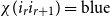 chi left parenthesis i Subscript r Baseline i Subscript r plus 1 Baseline right parenthesis equals normal b normal l normal u normal e