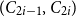 left parenthesis upper C Subscript 2 i minus 1 Baseline comma upper C Subscript 2 i Baseline right parenthesis