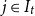 j element of upper I Subscript t
