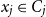 x Subscript j Baseline element of upper C Subscript j