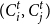 left parenthesis upper C Subscript i Superscript t Baseline comma upper C Subscript j Superscript t Baseline right parenthesis