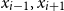 x Subscript i minus 1 Baseline comma x Subscript i plus 1 Baseline