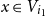 x element of upper V Subscript i 1
