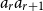 a Subscript r Baseline a Subscript r plus 1