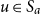 u element of upper S Subscript a