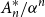 upper A Subscript n Superscript asterisk Baseline divided by alpha Superscript n