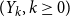 left parenthesis upper Y Subscript k Baseline comma k greater than or equals 0 right parenthesis