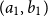 left parenthesis a 1 comma b 1 right parenthesis
