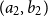 left parenthesis a 2 comma b 2 right parenthesis