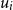 u Subscript i