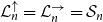 script upper L Subscript n Superscript up arrow Baseline equals script upper L Subscript n Superscript right arrow Baseline equals script upper S Subscript n