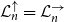 script upper L Subscript n Superscript up arrow Baseline equals script upper L Subscript n Superscript right arrow