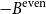 minus upper B Superscript normal e normal v normal e normal n