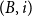 left parenthesis upper B comma i right parenthesis