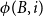 phi left parenthesis upper B comma i right parenthesis