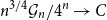n Superscript 3 divided by 4 Baseline script upper G Subscript n Baseline divided by 4 Superscript n Baseline right arrow upper C