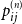 p Subscript i j Super Subscript left parenthesis n right parenthesis