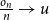 StartFraction o Subscript n Baseline Over n EndFraction right arrow u