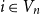 i element of upper V Subscript n