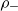 rho Subscript minus