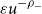 epsilon u Superscript minus rho Super Subscript minus