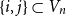 StartSet i comma j EndSet subset of upper V Subscript n